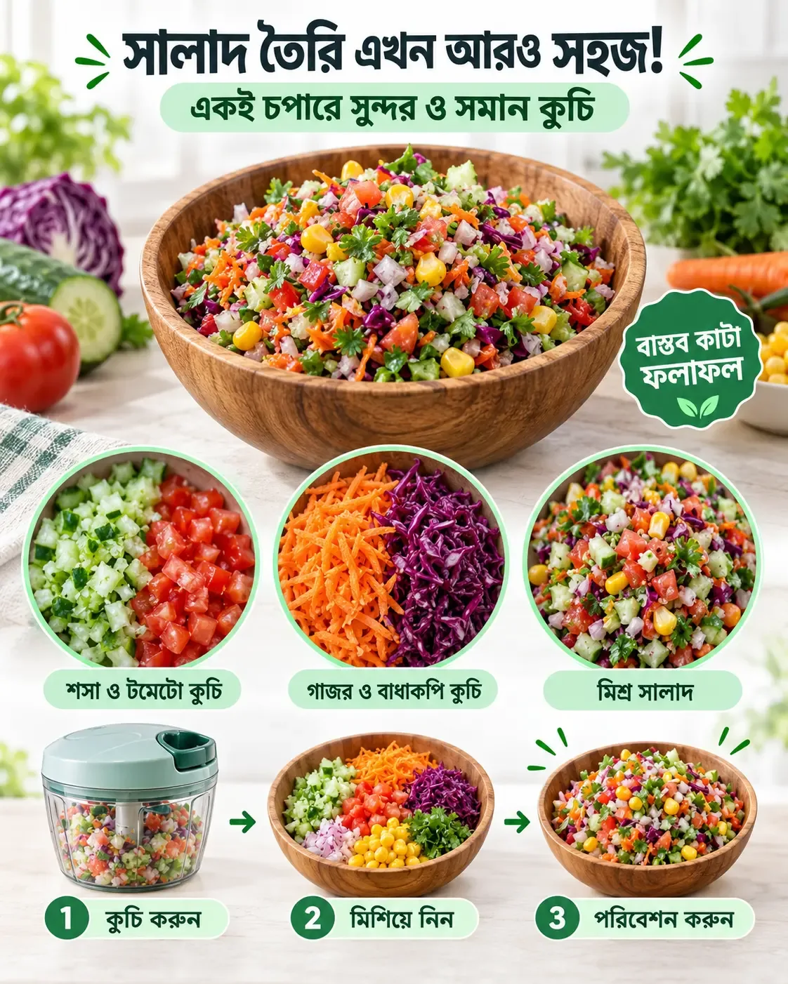 কুচি করা উপকরণের ফাইন ফিনিশিং